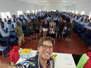From a basketball court to the garden of Eden: FMA visits Aore